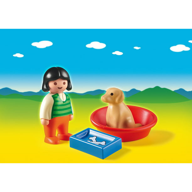 City Life 70494 Convertible with Woman and Puppy in a Car Playmobil 